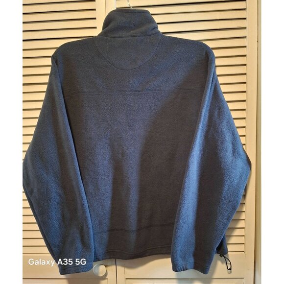 Cabela's Fleece Jacket Size XL Large Navy Full Zip Mock Neck Pockets Outdoors - Picture 6 of 12